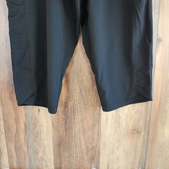Lee Active Performans Capri Black Stretch Waist Size 8M - Picture 3 of 6